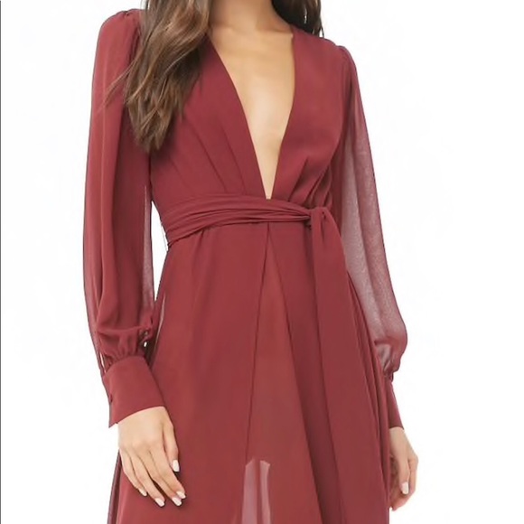 Floor length deep red dress - New With Tags! - Picture 1 of 4